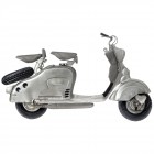 Декоративен скутер метален, сребрист 1