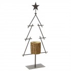 Елха метал и свещник дърво, 22Х8Х50СМ