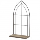 Поставка за цветя, имитация на прозорец, метал и дърво,  39?17?75СМ