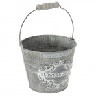  Метална кофа сива 2