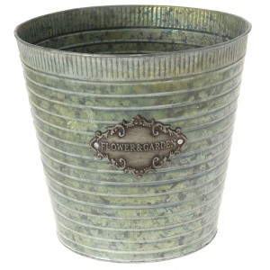 Метална кофа сива 13