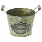  Метална кофа сива 3