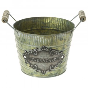  Метална кофа сива 3