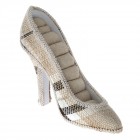 Стойка за бежаво каре рокля дълга бежава обувка 15Χ5Χ12 CM