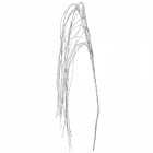 Коледен стрък сребро брокат 132СМ