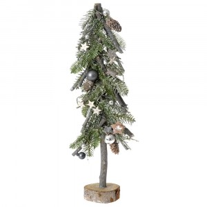 Елхичка от пръчки на поставка, декорирана, 18х50 см