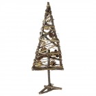 Елха от плетени пръчки с декор шишарки, 22х58 см