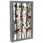 Декорация рамка дърво с коледна украса 37Х57СМ