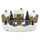 Коледна сцена с музика и светлина, 32х19х15 см