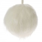 Висяща топка от мъх, бяла, Ф12 см