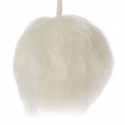 Висяща топка от мъх, бяла, Ф 10 см