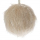 Висяща топка от мъх, беж, Ф 10 см