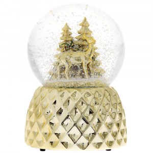 Преспапие злато ,музика и светлина 12Х18СМ