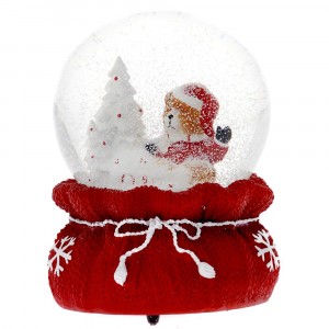 Преспапие червено, торба и мече, 12Х15СМ