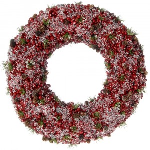 Венец от червени боровинки, Ф 75 см