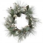 Елхови венец с бели боровинки, 53 см