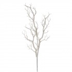 Клон с брокат, бял, 75 см