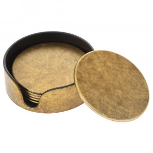 Подложки за чаши, злато, к-т 6 бр