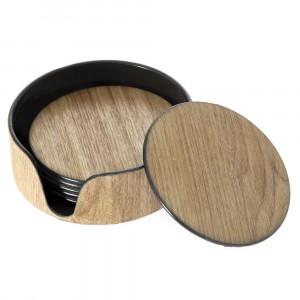 Поставака за чаши, натурал, 6 бр