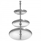 Алуминиев поднос , 3-ка, сребро, 52 см