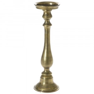 Алуминиев свещник 1-ца, злато, 13х43 см