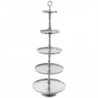 Алуминиев поднос 5-ца, сребро, 175 см