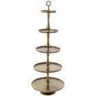 Алуминиев поднос 5-ца, злато, 175 см