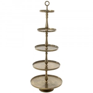 Алуминиев поднос 5-ца, злато, 175 см