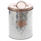 Метална кутия за бисквити, бронз, 14х17 см