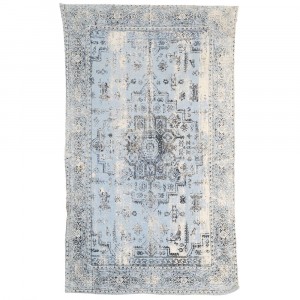 Килим тип STONE WASH, 100% памук св.синьо, 90Х150СМ