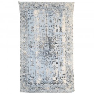 Килим тип STONE WASH, 100% памук св.синьо, 120Х180СМ