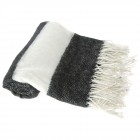 Покривало, бяло и черно, акрил, 120х180см