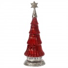 Стъклена елха с метална основа и връх, 16х45 см