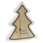 Елха дърво червен кант 22x22СМ