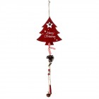 Висяща декорация дърво, елха червена, 14Х45СМ