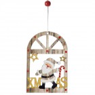 Дървено прозорче Дядо Коледа 