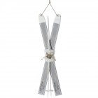 Ски комплект, дърво, сиво, 18х4х80 см