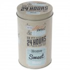 Метална кутия Sweet home, кръг,  9X15CM