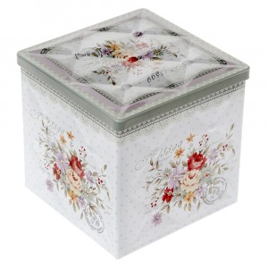 Метална кутия цветя 9X9X9CM