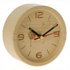 Настолен часовник, натурално дърво, Ф12 см