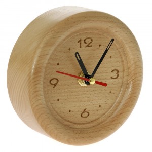 Дървен настолен часовник 3