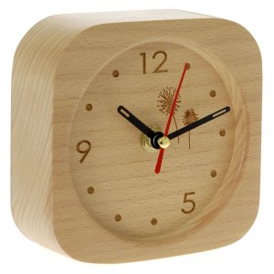 Дървен настолен часовник  1