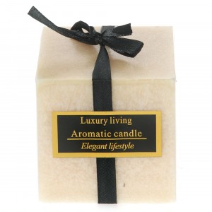 Ароматна свещ, екрю, 7Х7Х7СМ