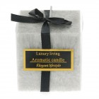 Ароматна свещ, сива, 7Х7Х7СМ