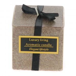 Ароматна свещ, кафява, 7Х7Х7СМ