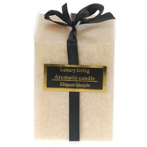 Ароматна свещ, екрю, 7Х7Х10СМ