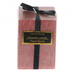 Ароматна свещ, червена, 7Х7Х10СМ