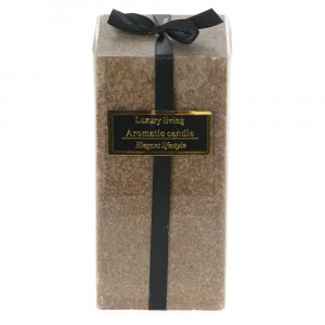 Ароматна свещ, кафява, 7Х7Х15СМ