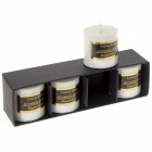 к-т от 4бр ароматни свещи бели, 5X5CM