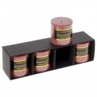 к-т от 4бр ароматни свещи червено, 5X5CM